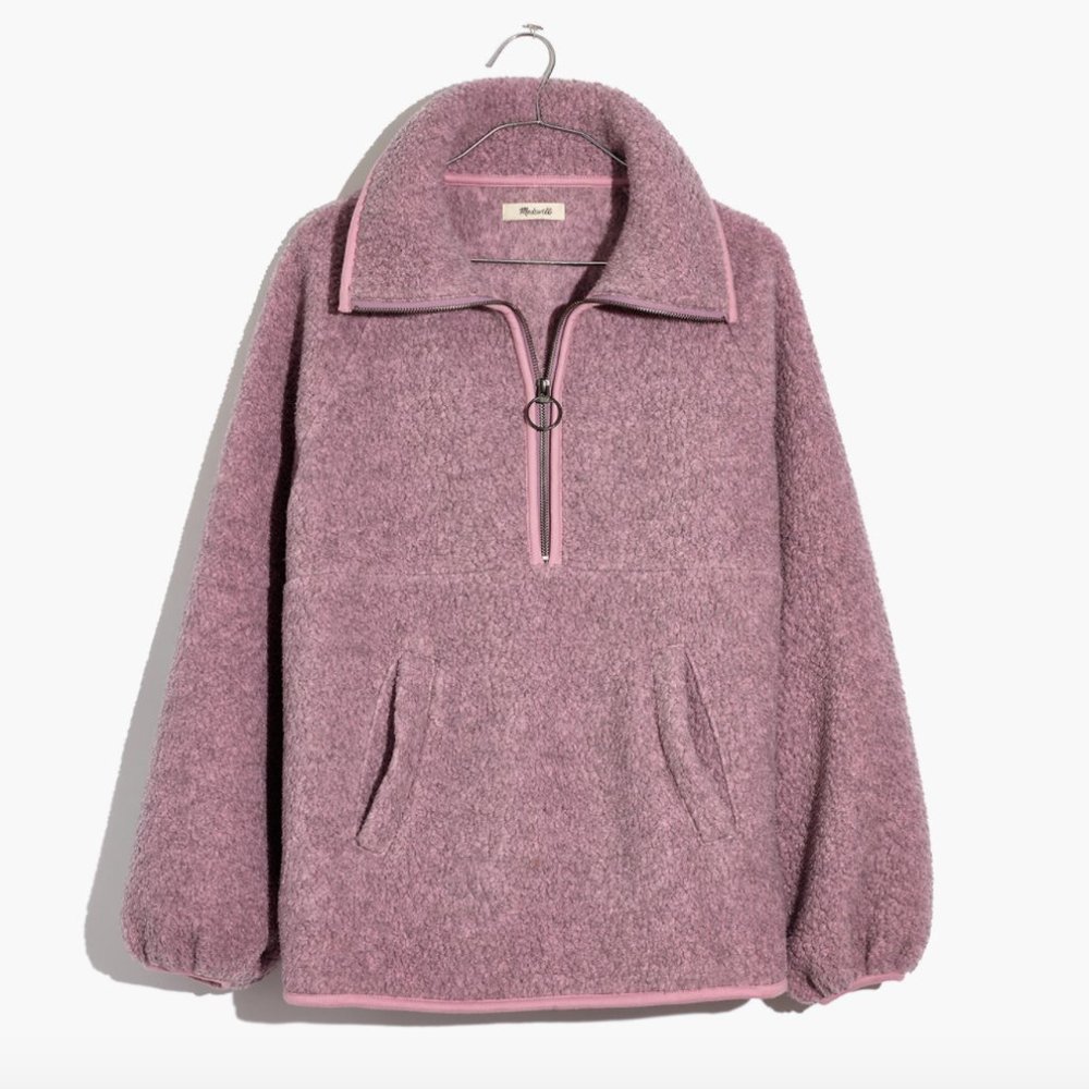 Madewell Polartec Fleece Half-Zip jacket - Cherry